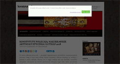 Desktop Screenshot of konstytuty.pl